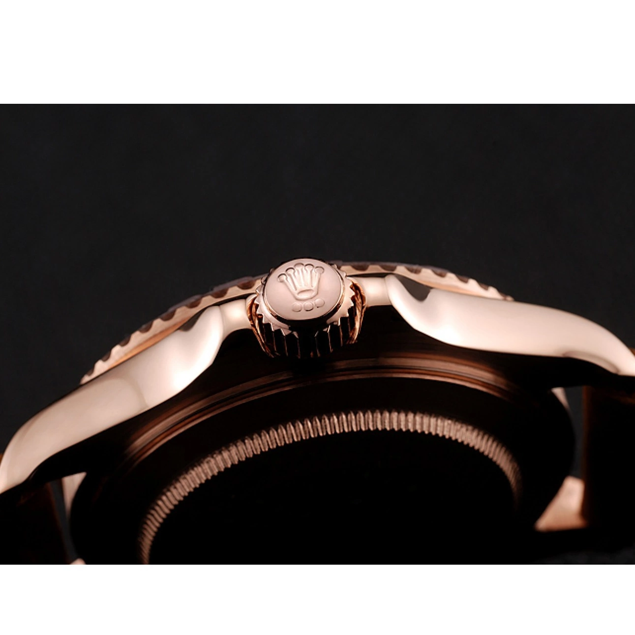 AAA Replica Watches Rose Brown Brown Case Yacht Dial Master Rolex Black Bracelet Bezel 1453860 Gold Leather 0521